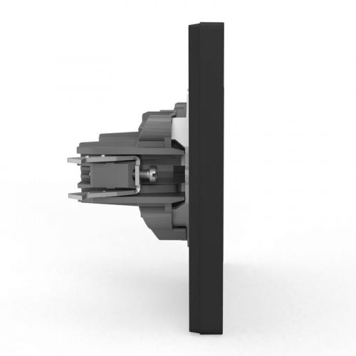 TKE-PX-R1F-C14 Розетка 1-м СП Pixel 16А IP20 без заземл. в сборе карбон TOKOV ELECTRIC  фото 4