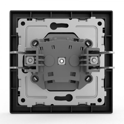 TKE-PX-R1F-C14 Розетка 1-м СП Pixel 16А IP20 без заземл. в сборе карбон TOKOV ELECTRIC  фото 5