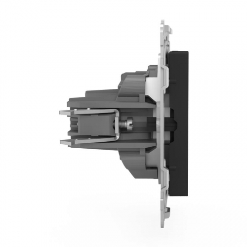 TKE-PX-R1-C14 Розетка 1-м СП Pixel 16А IP20 без заземл. механизм карбон TOKOV ELECTRIC  фото 4