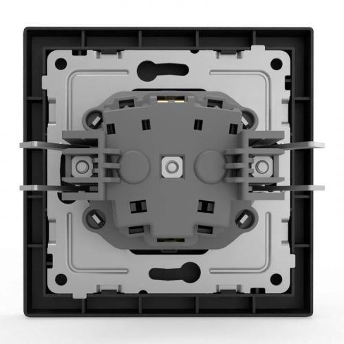 TKE-PX-R1FZSF-C14 Розетка 1-м СП Pixel 16А IP20 с заземл. защ. шторки в сборе карбон TOKOV ELECTRIC  фото 5