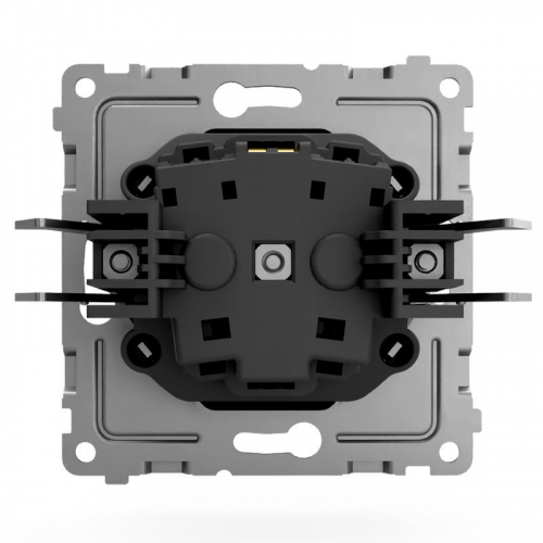 TKE-PX-R1ZSF-C14 Розетка 1-м СП Pixel 16А IP20 с заземл. защ. шторки механизм карбон TOKOV ELECTRIC  фото 5