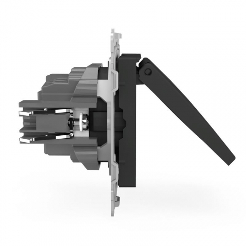 TKE-PX-R1ZSW1-C14 Розетка 1-м СП Pixel 16А IP20 с заземл. защ. шторки с крышкой механизм карбон TOKOV ELECTRIC  фото 4