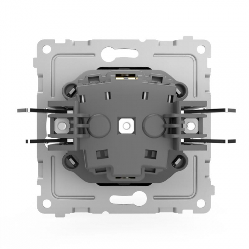 TKE-PX-R1ZSW1-C14 Розетка 1-м СП Pixel 16А IP20 с заземл. защ. шторки с крышкой механизм карбон TOKOV ELECTRIC  фото 5
