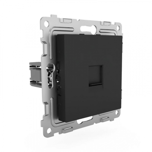TKE-PX-RT1-C14 Розетка телефонная 1-м СП Pixel RJ11 механизм карбон TOKOV ELECTRIC  фото 3