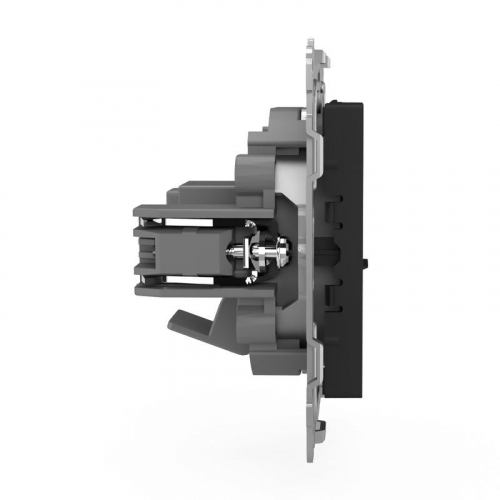 TKE-PX-RT1-C14 Розетка телефонная 1-м СП Pixel RJ11 механизм карбон TOKOV ELECTRIC  фото 4