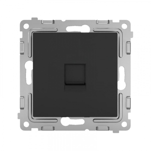 TKE-PX-RC1-C14 Розетка компьютерная 1-м СП Pixel RJ45 кат.5E механизм карбон TOKOV ELECTRIC  фото 2