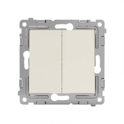 TKE-PX-V2-C02 Выключатель 2-кл. СП Pixel 10А IP20 механизм беж. TOKOV ELECTRIC  фото 2