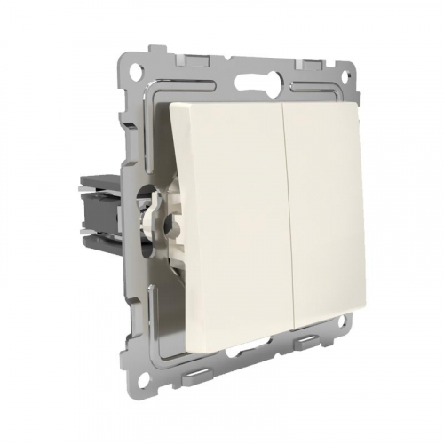 TKE-PX-V2-C02 Выключатель 2-кл. СП Pixel 10А IP20 механизм беж. TOKOV ELECTRIC  фото 3