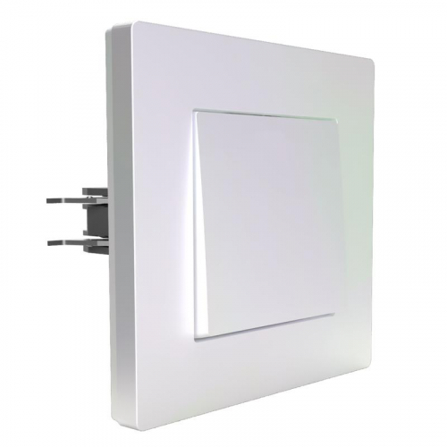 TKE-PX-V1F-C04 Выключатель 1-кл. СП Pixel 10А IP20 в сборе перламутр. TOKOV ELECTRIC  фото 3