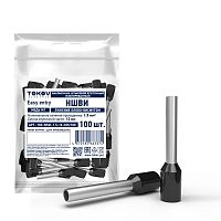 TKE-NSVI-1.5-12-C05/100 Наконечник штыревой втулочный изолированный НШВИ 1.5-12 TOKOV ELECTRIC 