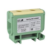 351041 Клемма вводная силовая OptiClip КВС 6-50 желт./зел. КЭАЗ 