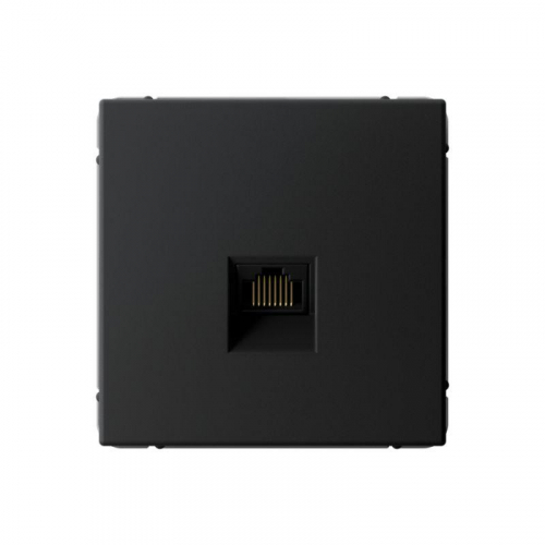 GAL001086 Розетка компьютерная ArtGallery RJ45 кат.6A механизм карбон SE 