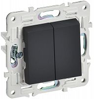 SK-V22-0-10-K53 Выключатель проходной 2-кл. SKANDY 10А SK-V05G графит IEK 