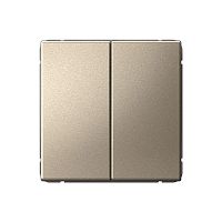 GAL000565S Переключатель 2-кл. ArtGallery 10AX быстрозажим. клем. механизм шампань SE 