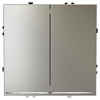 VLS020204 Выключатель 2-кл. СП S70 10А с подсветкой механизм шелк Voltum 