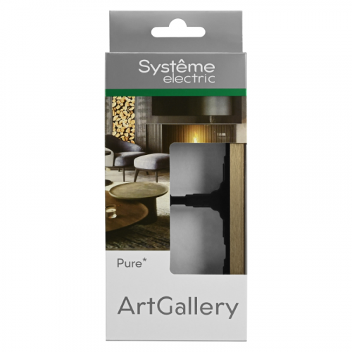 GAL312202 Рамка 2-м ArtGallery Pure метал. латунь SE  фото 2