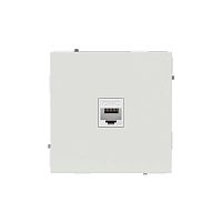7010673 Розетка компьютерная 1-м KANT RJ45 кат.6A без шторки бел. песок DKC 