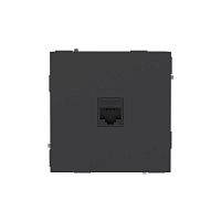 7012663 Розетка компьютерная 1-м KANT RJ45 кат.5E без шторки черн. уголь DKC 