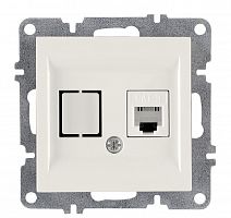 50 01 1000 221 Розетка телефонная 1вых. СП 1мод. LAVIN/KAREN RJ45 кат.3 механизм бел. ARVIA 