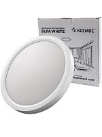 KSlim24w_W4500K Светильник светодиодный SLIM WHITE 24Вт 4500К IP40 1620лм 230В 230х25мм КОСМОС 