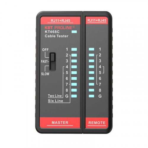 88552 LAN-тестер кабельный KT 468C PROLINE КВТ 