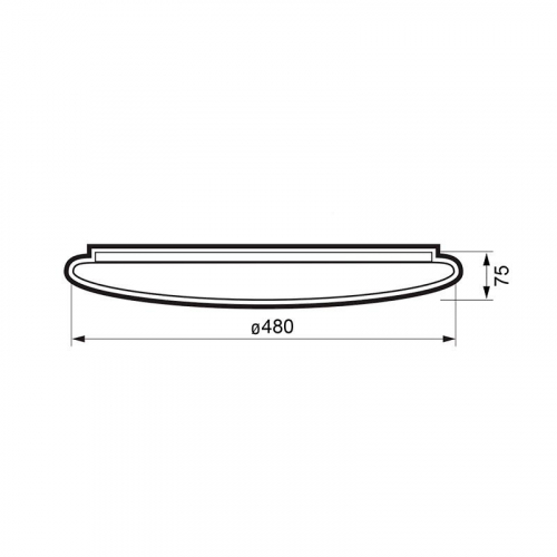 5049536 Светильник светодиодный PPB INFINITY 60Вт 4000К IP20 d480х75 настенно-потолочный бытовой JazzWay  фото 5