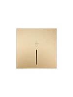 704-3688-114QC Выключатель проходной 1-кл. 1п СП ZIMA 10А IP20 с индикацией безвинтов. зажим механизм зол. LEZARD 