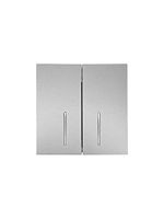704-7488-112QC Выключатель 2-кл. 1п СП ZIMA 10А IP20 с индикацией безвинтов. зажим механизм сер. матов. LEZARD 