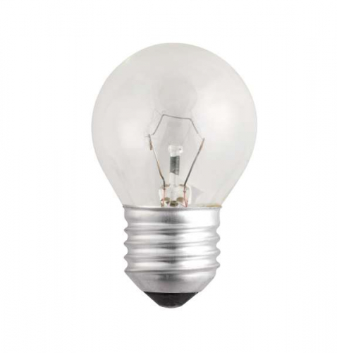 3320263 Лампа накаливания P45 240V 40W E27 clear JazzWay 
