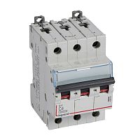 409250 Выключатель автоматический модульный 3п C 4А 16кА DX3 10000 3мод. 400В Leg 