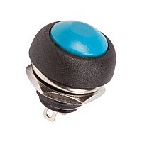36-3051 Выключатель-кнопка 250В 1А (2с) OFF-(ON) Б/Фикс син. Micro (PBS-33В) Rexant 
