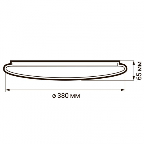 5025066 Светильник светодиодный декоративный PPB Pulsar 36Вт 6500К IP20 d380х65 настенно-потолочный бытовой JazzWay  фото 6