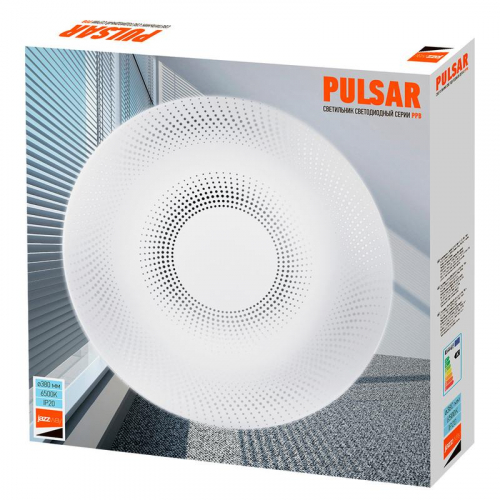 5025066 Светильник светодиодный декоративный PPB Pulsar 36Вт 6500К IP20 d380х65 настенно-потолочный бытовой JazzWay  фото 7