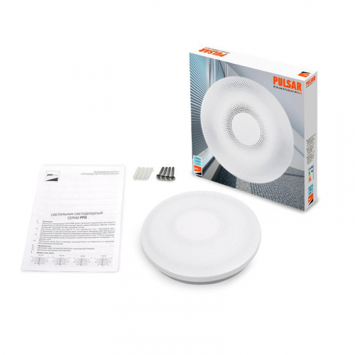 5025066 Светильник светодиодный декоративный PPB Pulsar 36Вт 6500К IP20 d380х65 настенно-потолочный бытовой JazzWay  фото 8