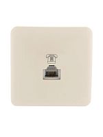 751-0300-137 Розетка телефонная Viola RJ11 евро стандарт крем. LEZARD 