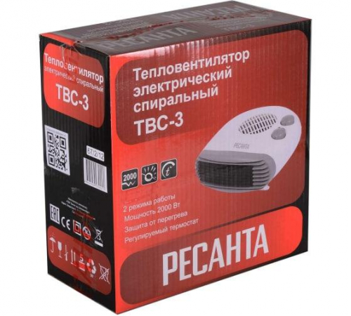 67/2/12 Тепловентилятор ТВС-3 Ресанта 