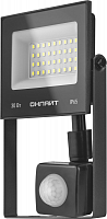 61984 Прожектор светодиодный 61 984 OFL-02-30-4K-BL-IP65-LED-SNRA 30Вт 4000К IP65 2400лм с датчиком движения черн. ОНЛАЙТ 