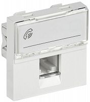 CKK-40D-RT2-K01 Розетка телефонная 2мод. РКФ-20-00-П RJ11 кат.3 бел. PRIMER IEK 