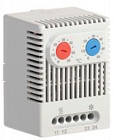 YCE-DTNO-NC-60 Термостат двухканальный УККт от 0 до +60град.C NO+NC IEK 