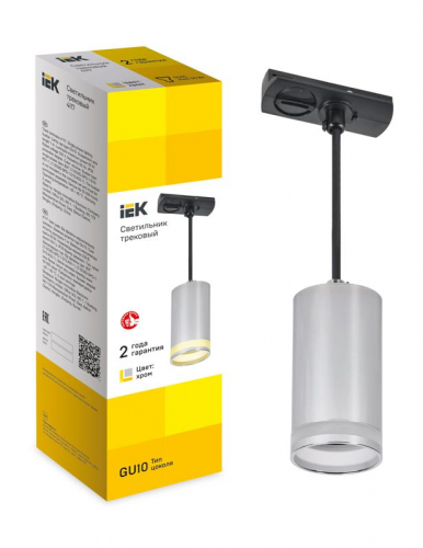 LT-UCB0-4117-GU10-1-K23 Светильник 4117 декоративный трековый подвесной GU10 хром IEK  фото 2