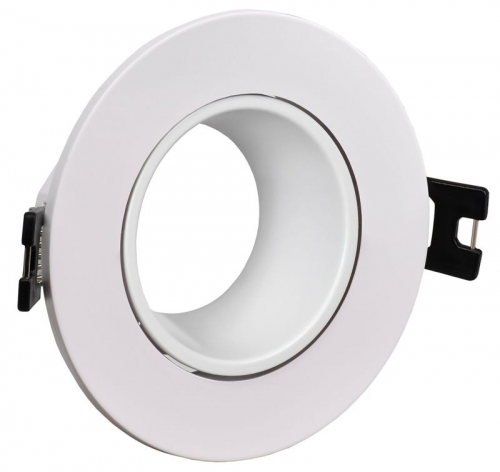 LT-UVB0-4104-GU05-1-K01 Светильник 4104 встраиваемый MR16 круг пласт. бел. IEK 
