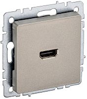 BR-H10-K37 Розетка СП BRITE HDMI РHDMI-0-БрШ механизм шампань IEK 