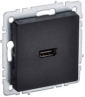 BR-H10-K02 Розетка СП BRITE HDMI РHDMI-0-БрЧ механизм черн. IEK 