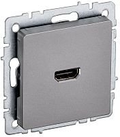 BR-H10-K46 Розетка СП BRITE HDMI РHDMI-0-БрС механизм сталь IEK 