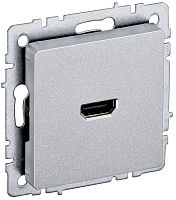 BR-H10-K47 Розетка СП BRITE HDMI РHDMI-0-БрА механизм алюм. IEK 