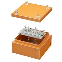 FSK30410 Коробка ответвительная FS 150х150х80мм 4р 450В 20А 10кв.мм нерж. контакт с гладкими стенками и клеммн. IP66 сталь. DKC 