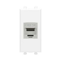 4400761 Розетка компьютерная 1мод. Avanti "Белое облако" RJ45 кат.5E без шторок экранир. модульная механизм DKC 