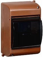 MKP42-N-04-30-12-D Корпус ОП КМПн 2/4 Krepta 3 IP30 для 4-х авт. выкл. прозр. крышка пластик. дуб IEK 