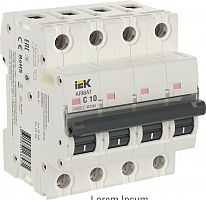 AR-M10N-4-C010 Выключатель автоматический модульный 4п C 10А M10N ARMAT IEK 