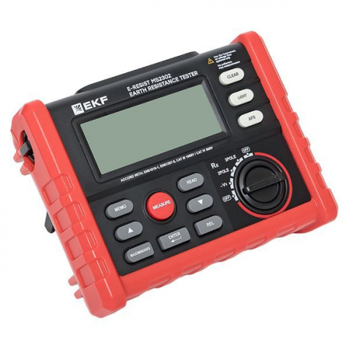 ms2302 Измеритель сопротивления заземления цифровой E-Resist MS2302 Professional EKF  фото 8